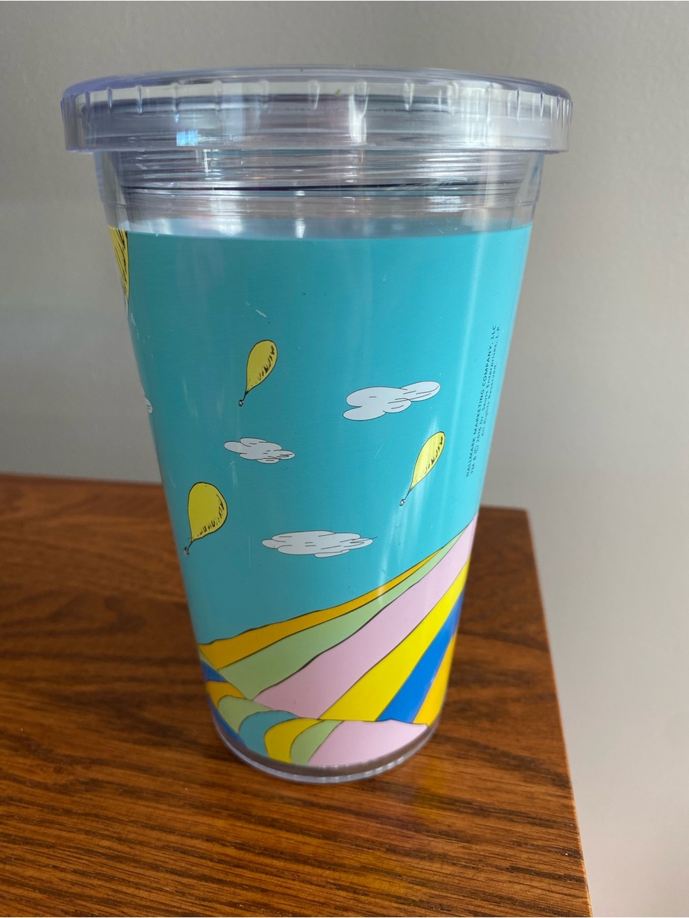 Hallmark Blue "Oh, The Places You'll Go!" Insulated Travel Tumbler NWT no straw - Picture 3 of 11